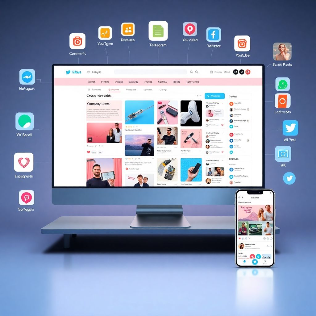 Лента новостей: интеграция соцсетей и пользовательского контента онлайн