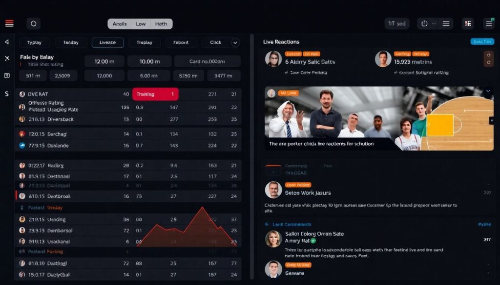 Баскетбол: обновления минут по минуту и реакции аудитории - иллюстрация