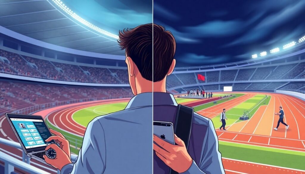 Легкая атлетика: подача новостей о стартах и рекордах - иллюстрация