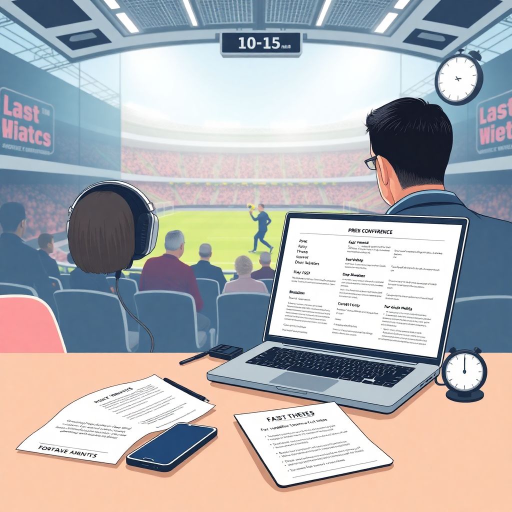 Послематчевые пресс-конференции: как быстро публиковать основные тезисы клуба