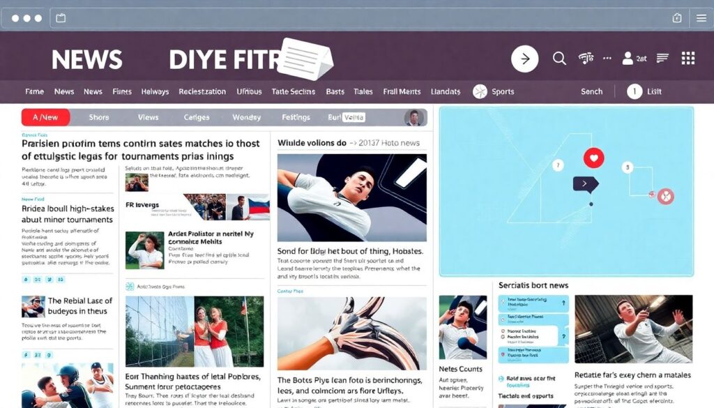 Новости спорта: классификация по ленте и источникам - иллюстрация