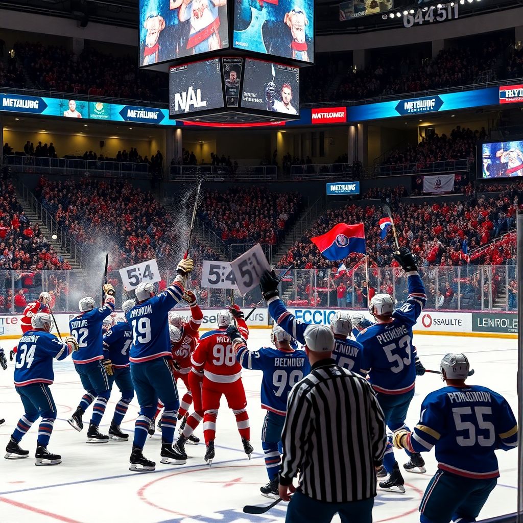 Металлург – Локомотив: драматичный камбэк и победа в овертайме КХЛ