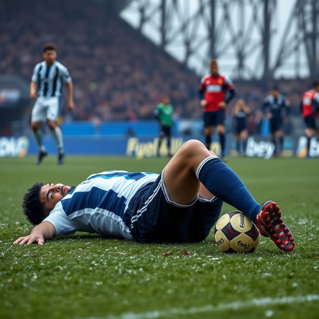 Футболиста Ахмата вырубило ударом коленом в челюсть: страшный эпизод РПЛ