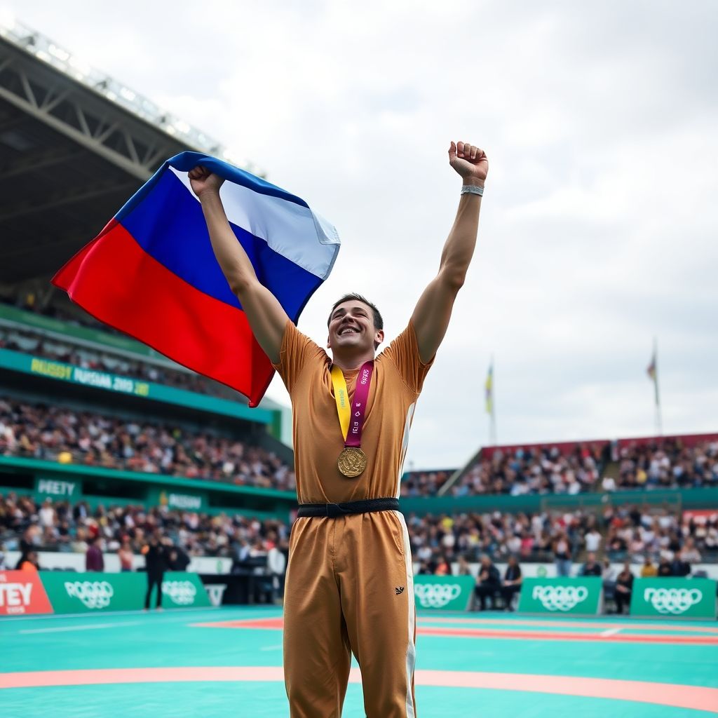 Наш борец взял золото чемпионата Европы и вернул гимн России в Тбилиси